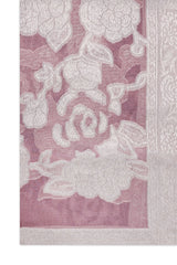 JACQUARD BLOOM SCARF-DUST/PINK