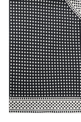MOSAIC SILK SCARF-BLK