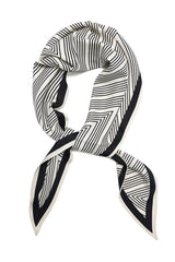 LINEAR FLOW SCARF-WHITE