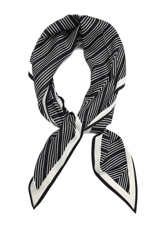 LINEAR FLOW SCARF-GREY