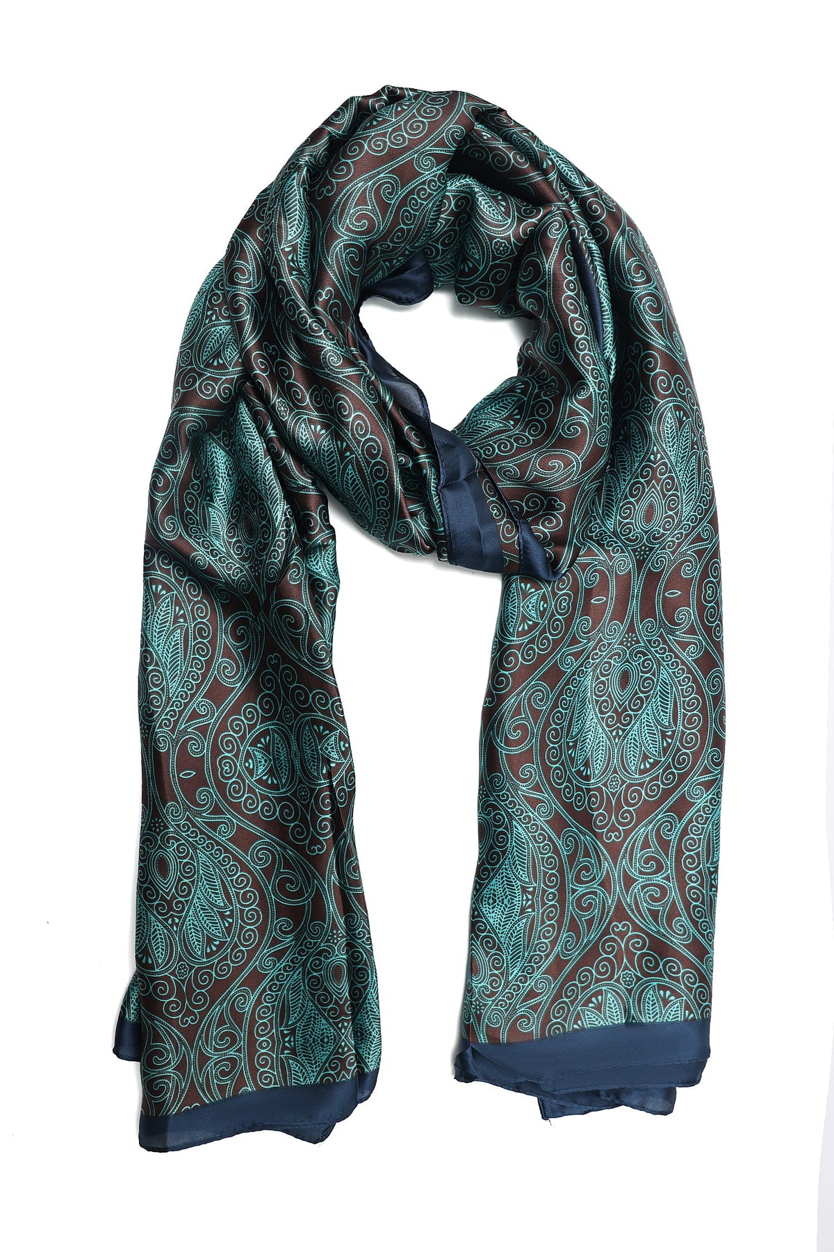 GRAND HERITAGE PAISLEY WRAP-DK/AQUA