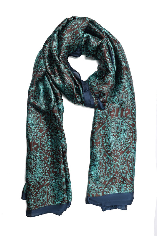 GRAND HERITAGE PAISLEY WRAP-DK/AQUA