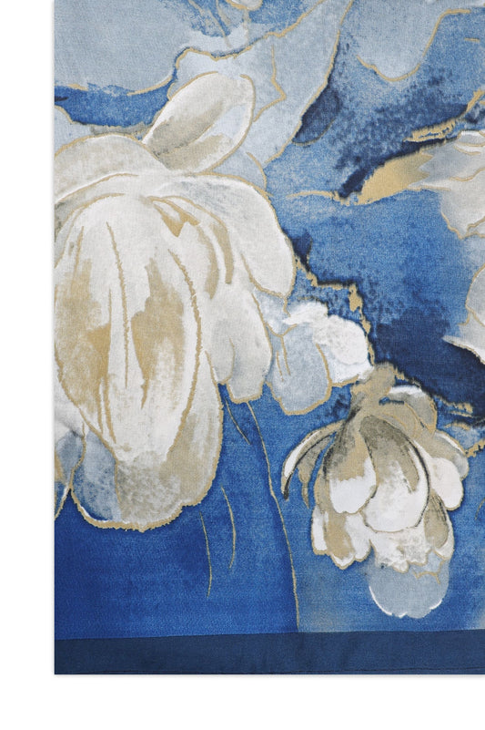 COLOR WHISPER SCARF-BLUE