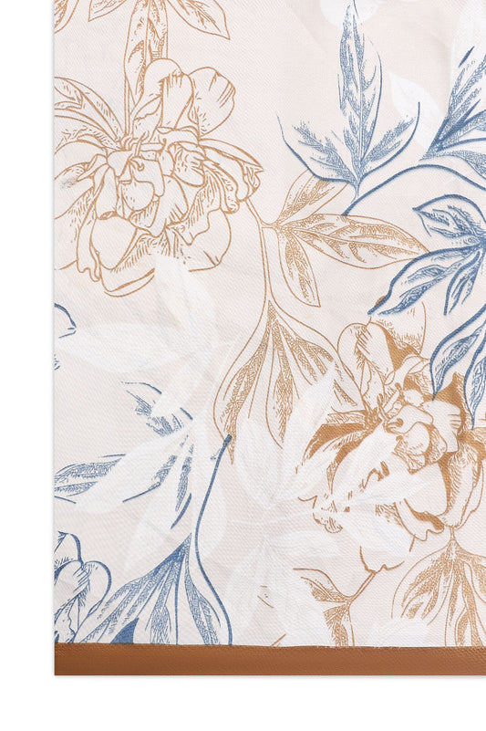 FLORA SILKEN WRAP-WHITE