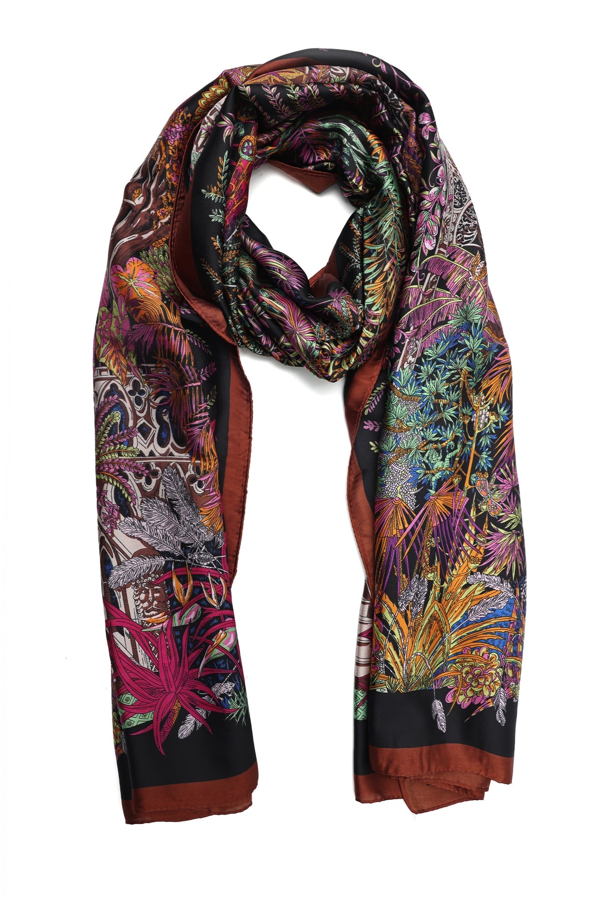 SPRING SKETCH LUXURY SCARF-MULTI