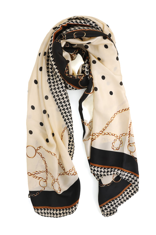 BLOSSOM EMBRACE SCARF-OFFWHITE