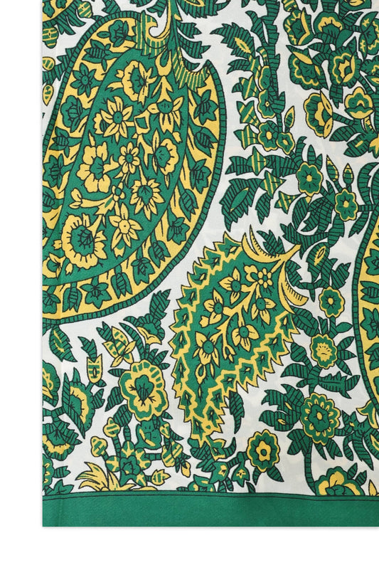 INKORCHID MODERN BLOOM SCARF-GREEN