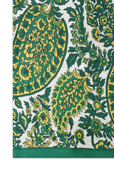 INKORCHID MODERN BLOOM SCARF-GREEN