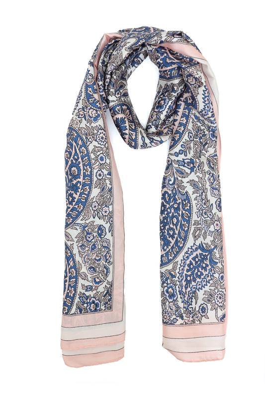 AURAFLOR ABSTRACT TOUCH SCARF-PINK