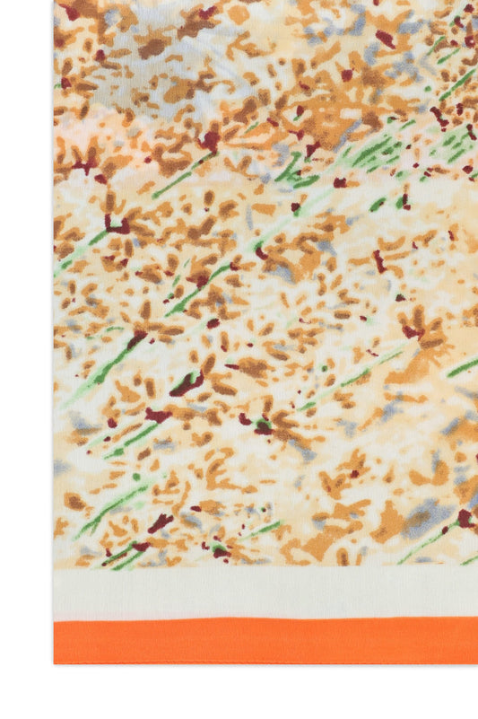 ORCHID MODERN BLOOM SCARF-ORANGE