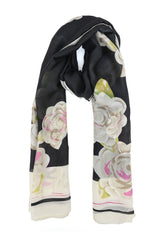 LUXLAVANDA ART INFUSED SCARF-BLACK
