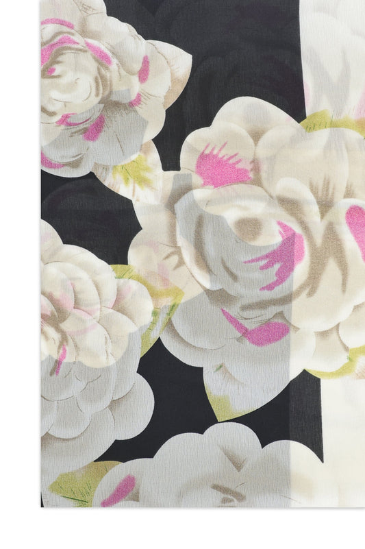 LUXLAVANDA ART INFUSED SCARF-BLACK
