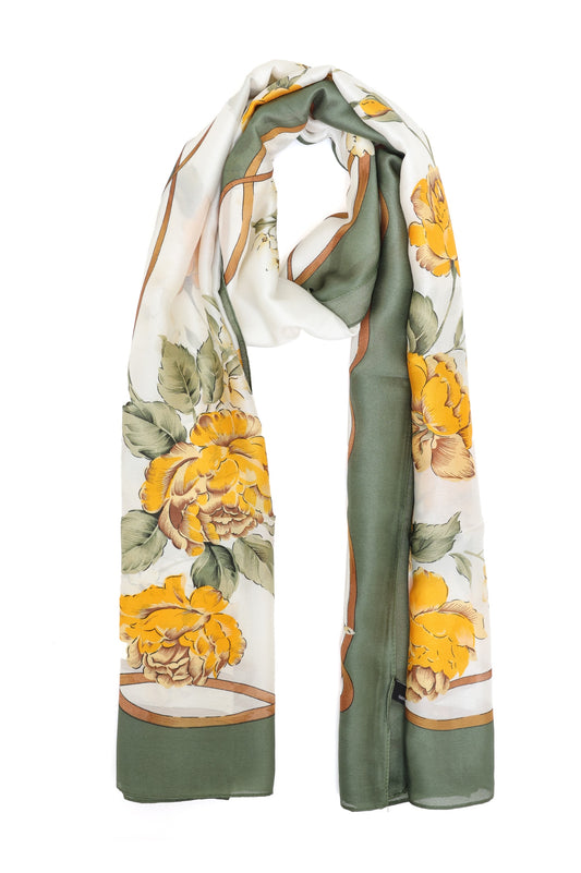 VELAFLOW ABSTRACT LILAC SCARF