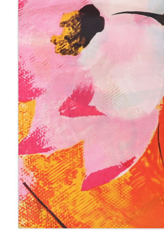 ETHERPUR WAVE PRINT SCARF-ORANGE