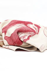 FLORAL BLOOM SCARF-MAROON