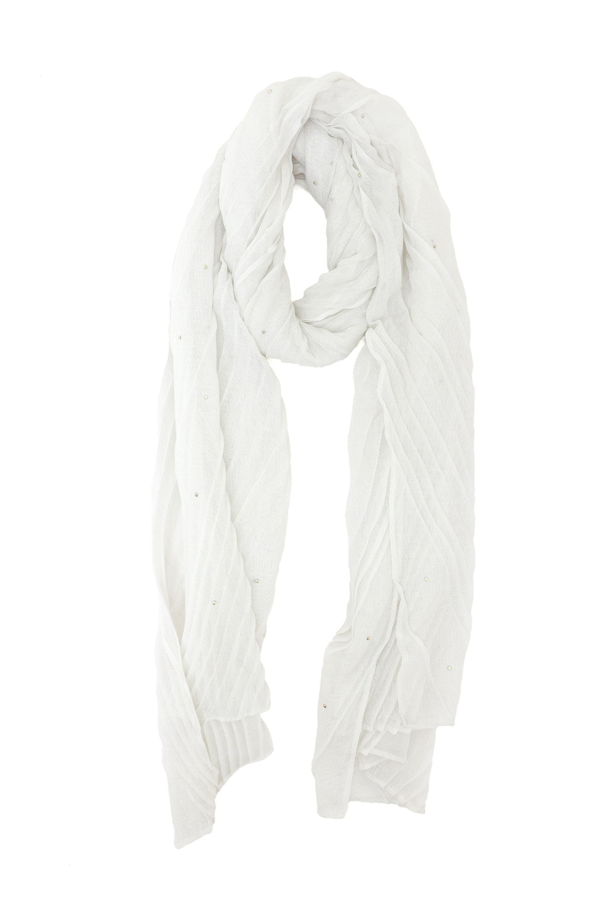 VELAFLOW ABSTRACT LILAC SCARF-WHITE