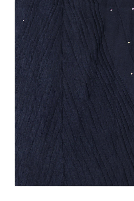 VELAFLOW ABSTRACT LILAC SCARF-NAVY