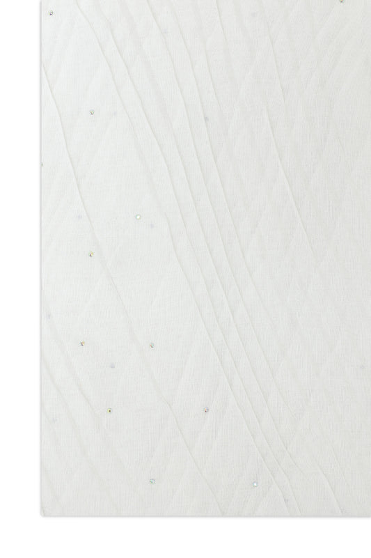 VELAFLOW ABSTRACT LILAC SCARF-WHITE