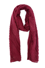 VELAFLOW ABSTRACT LILAC SCARF-RED