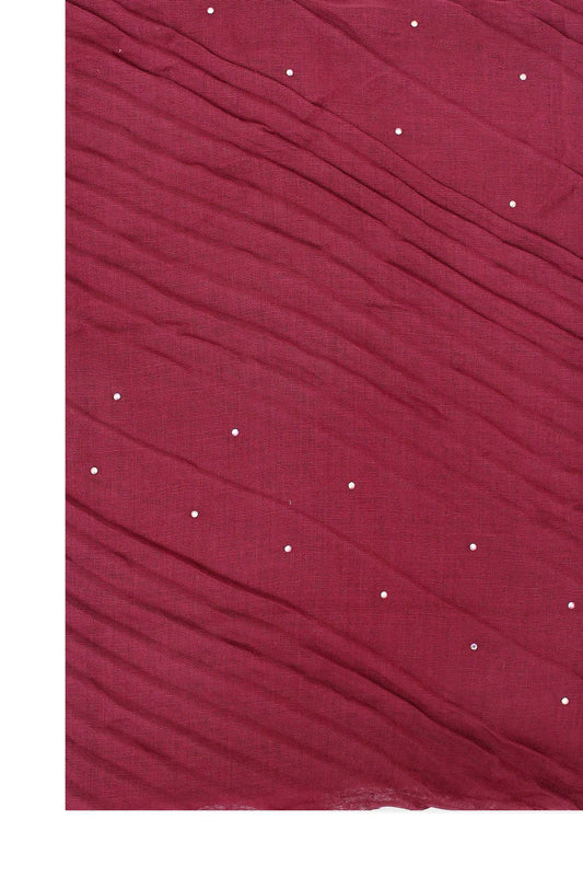 VELAFLOW ABSTRACT LILAC SCARF-RED