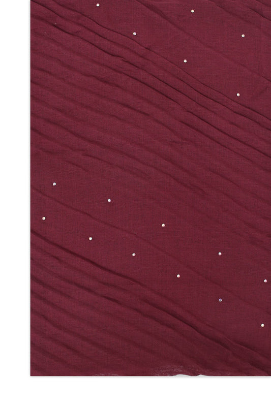 VELAFLOW ABSTRACT LILAC SCARF-MAROON