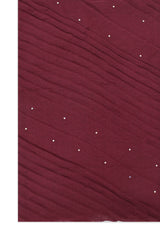 VELAFLOW ABSTRACT LILAC SCARF-MAROON