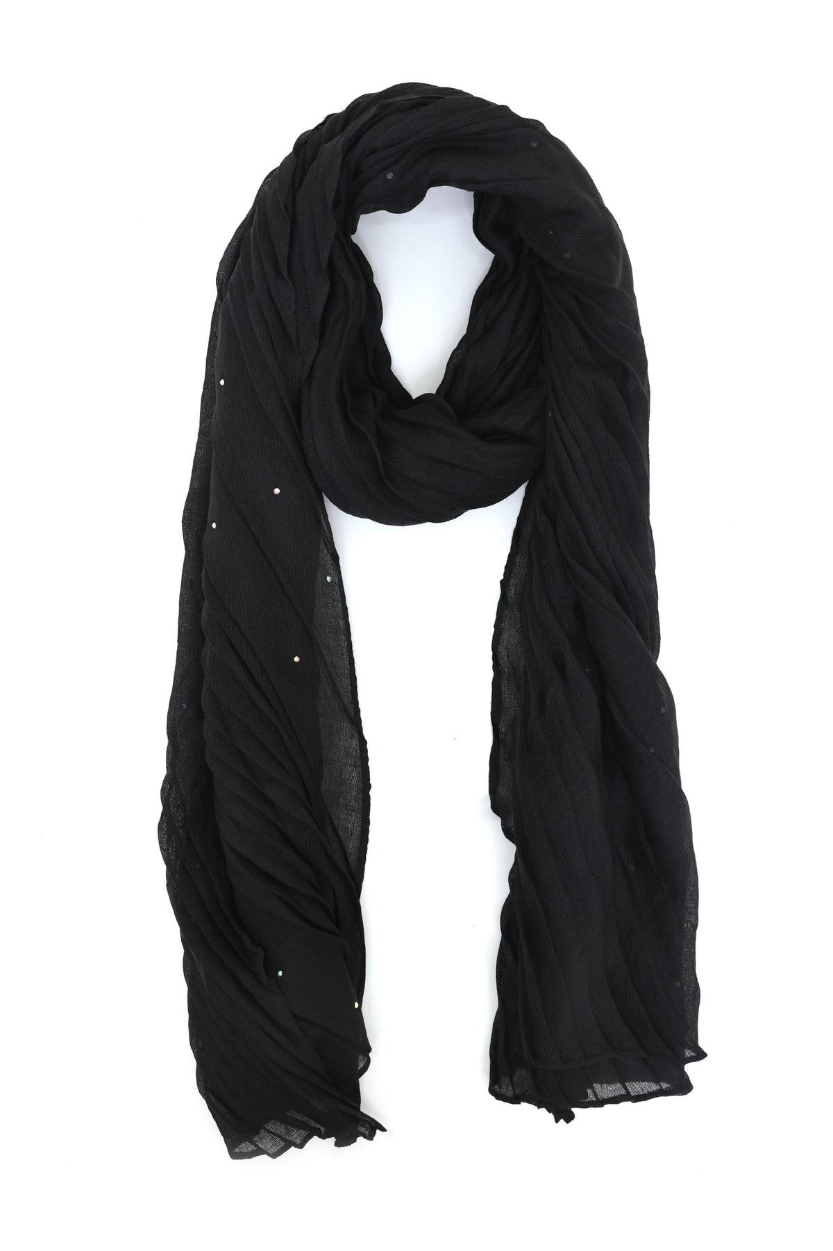 VELAFLOW ABSTRACT LILAC SCARF-BLACK