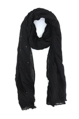 VELAFLOW ABSTRACT LILAC SCARF-BLACK