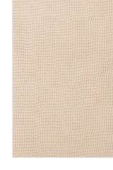 GRACEBEAD TEXTURED TASSEL SCARF-BEIGE
