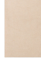 GRACEBEAD TEXTURED TASSEL SCARF-BEIGE