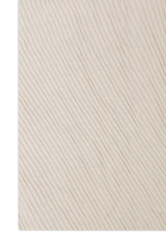GILDED EDGE RIPPLE SCARF-BEIGE