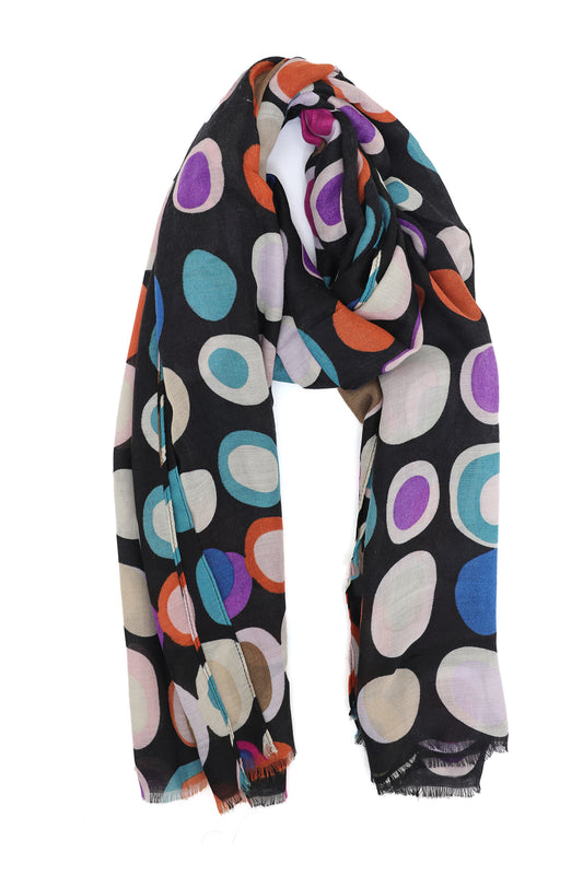ECHO DOT LAYER SCARF-BLACK