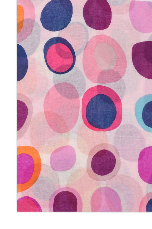 ECHO DOT LAYER SCARF-PINK