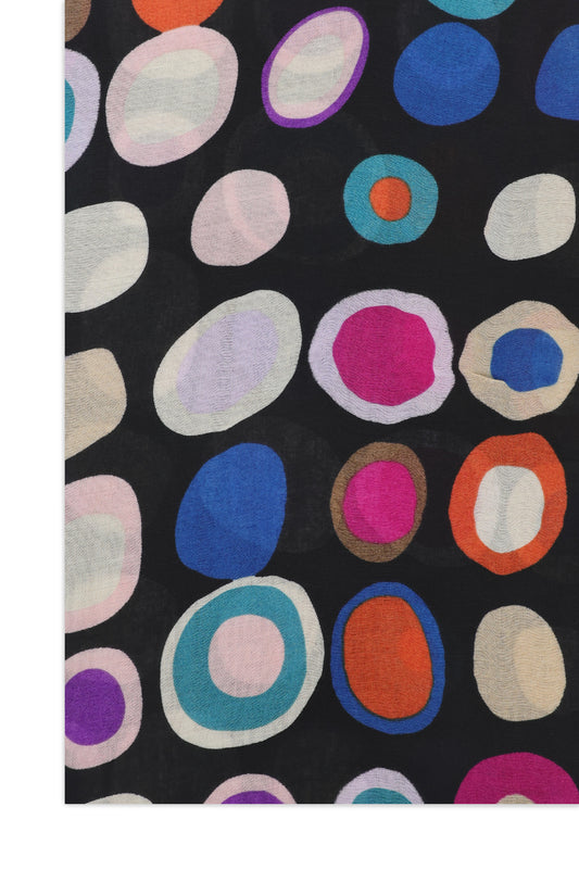 ECHO DOT LAYER SCARF-BLACK