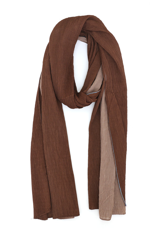 SHADOW EDGE SCARF-BROWN