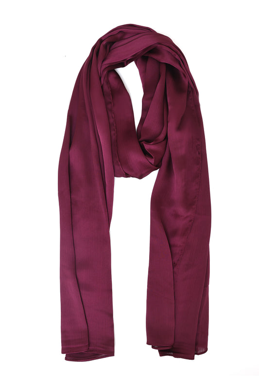 NOCTURNE SHEER SCARF-BURGUNDY