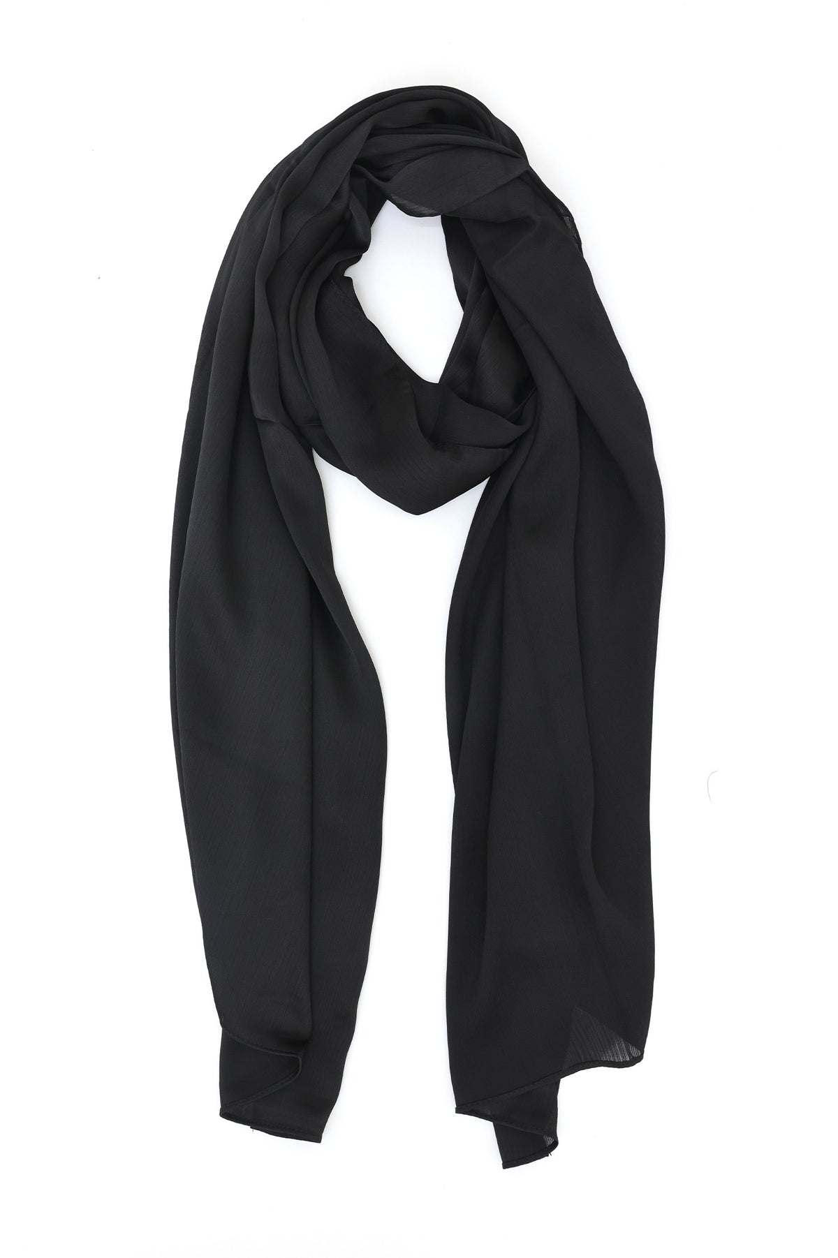 NOCTURNE SHEER SCARF-BLACK