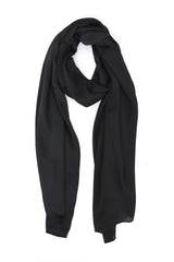 NOCTURNE SHEER SCARF-BLACK