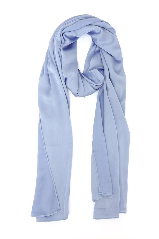 NOCTURNE SHEER SCARF-S-BLUE