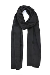 CLOUD-LUX STRIATED SCARF-BLACK