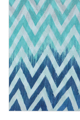 GARDEN FROST LIGHTWEIGHT SCARF-BLUE