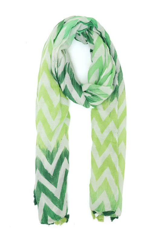 GARDEN FROST LIGHTWEIGHT SCARF-GREEN