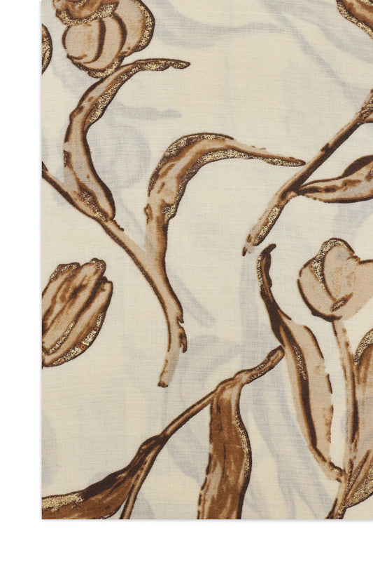 DUSKFLARE BOTANICA SCARF-BEIGE