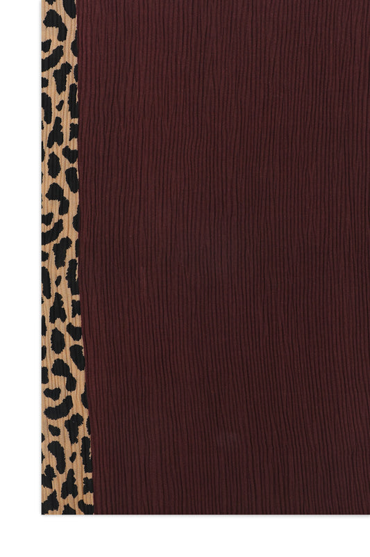 VEILCRAFT TEXTURED SCARF-BROWN