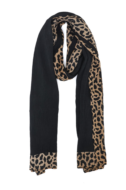 VEILCRAFT TEXTURED SCARF-BLACK