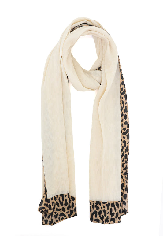 VEILCRAFT TEXTURED SCARF-BEIGE