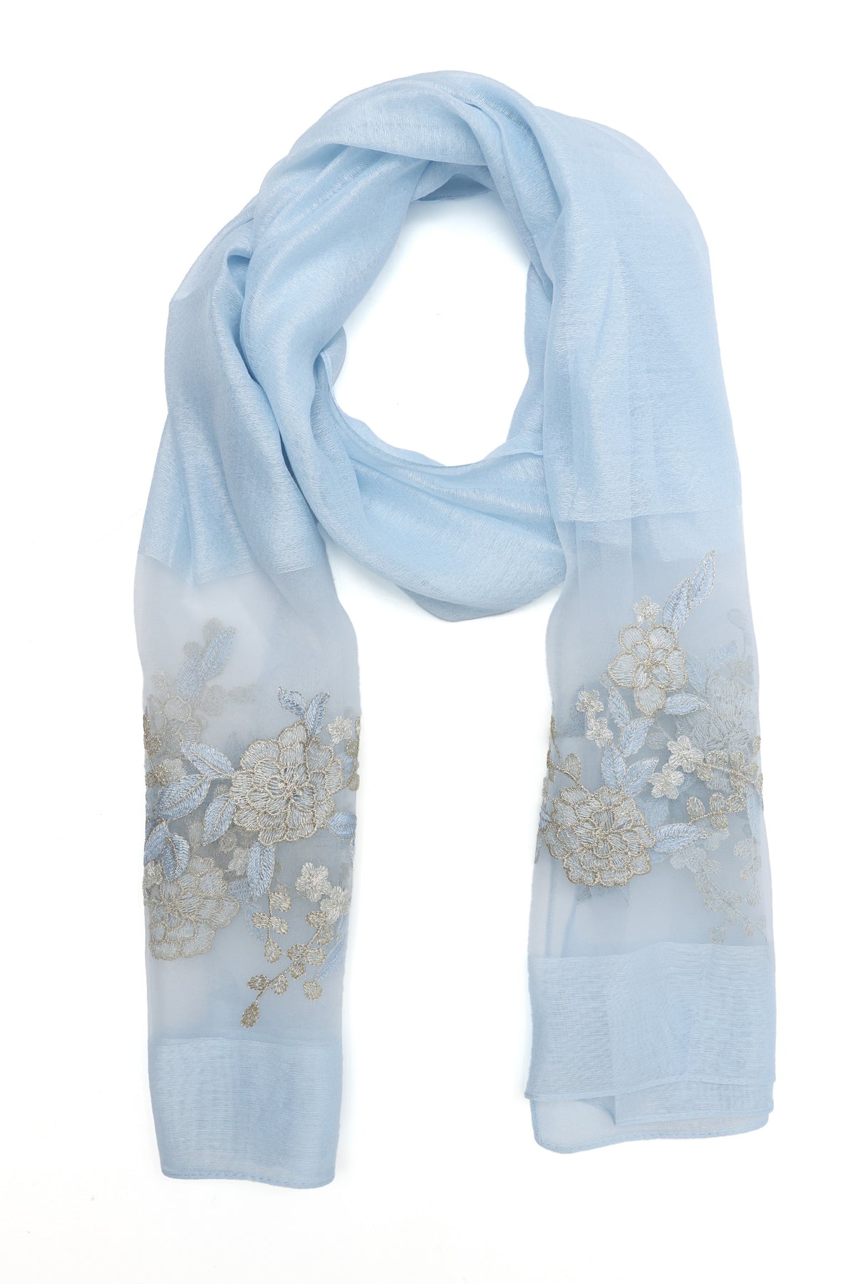 FLORAL LACE DRAPE-SKY-BLU