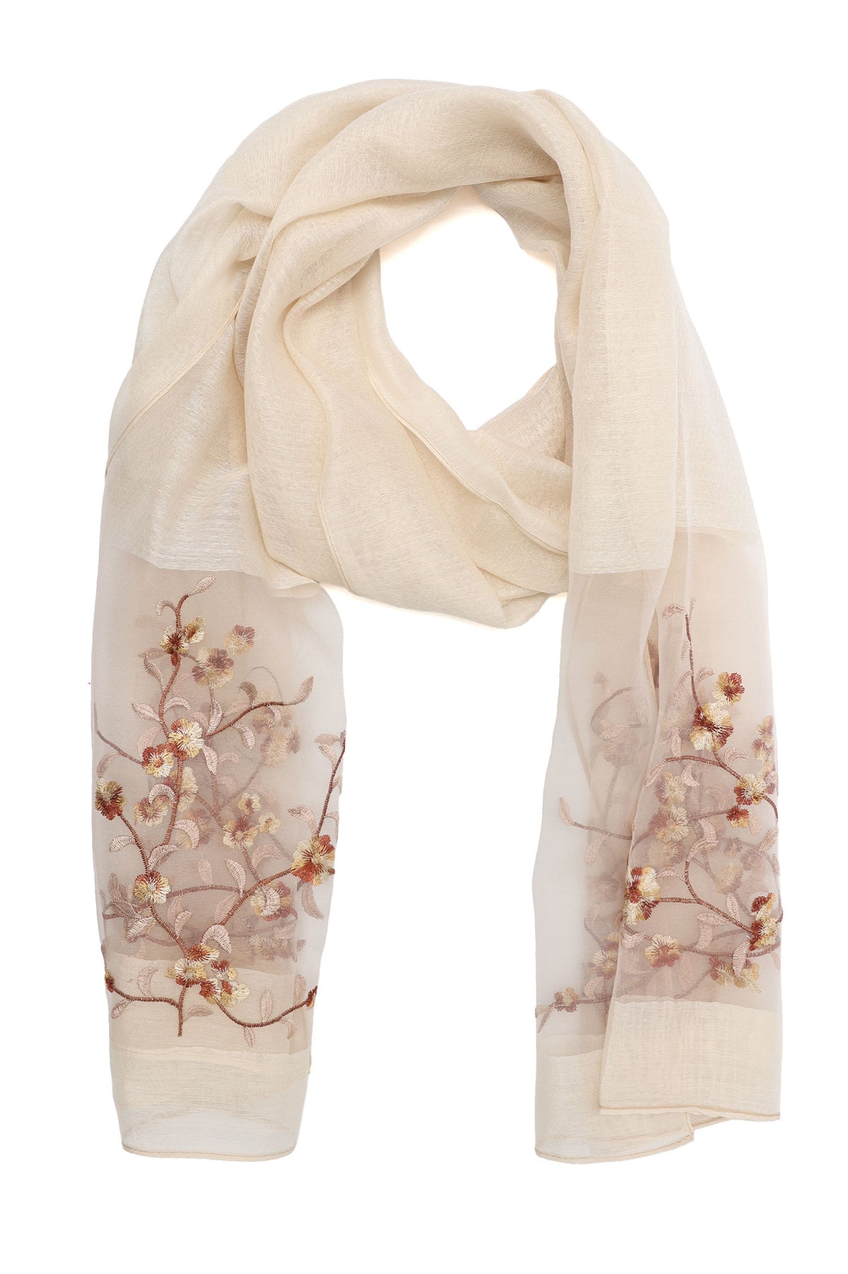 SHEER PETAL WRAP-BEIGE