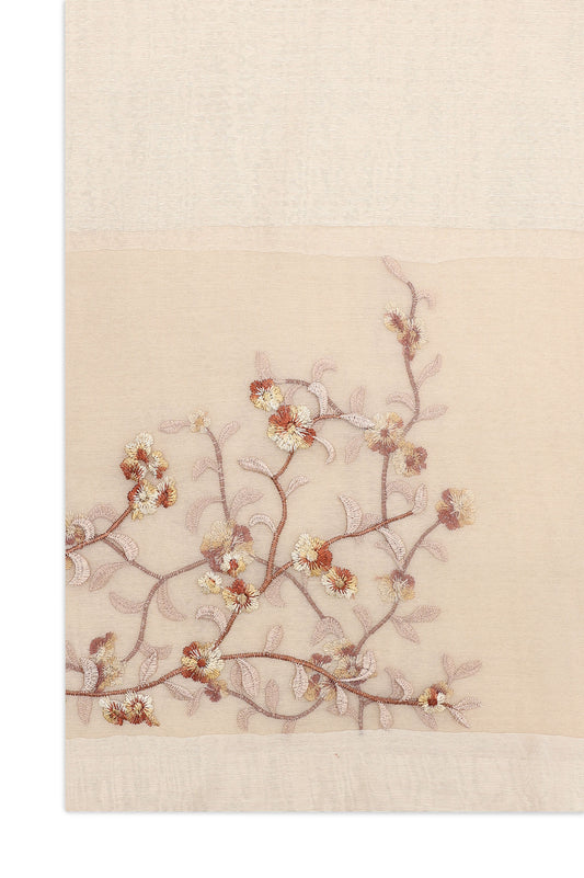 SHEER PETAL WRAP-BEIGE