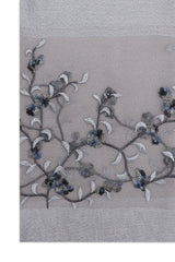 SHEER PETAL WRAP-GREY